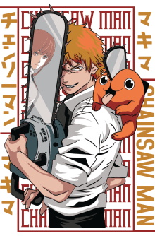 Chainsaw Dark Anime Vector